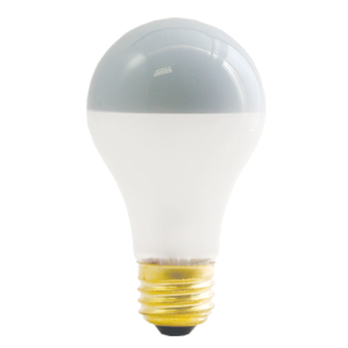 Bulbrite Incandescent A19 Medium Screw Base (E26) Light Bulb, 60 Watt, Frost Silver Bowl