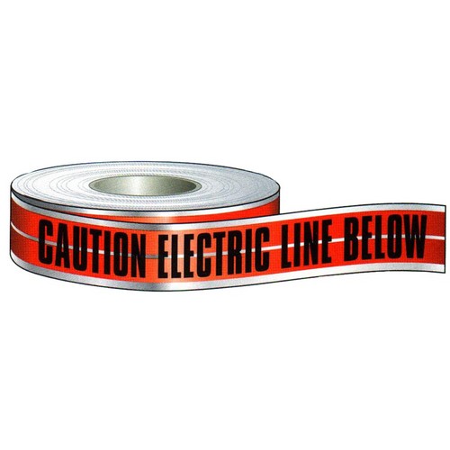 Morris Products 69044 Detectable Tape  'Caution Buried Fiber Optic Line Below' 6" X 1000'