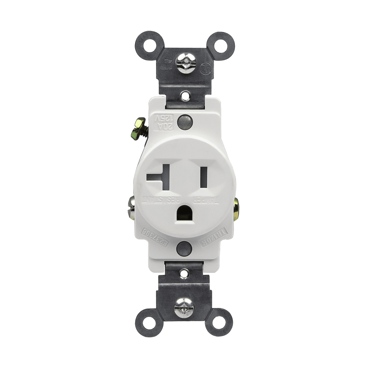 Enerlites 61200-W, Commercial Grade 20A Single Receptacle, 5-20R, White