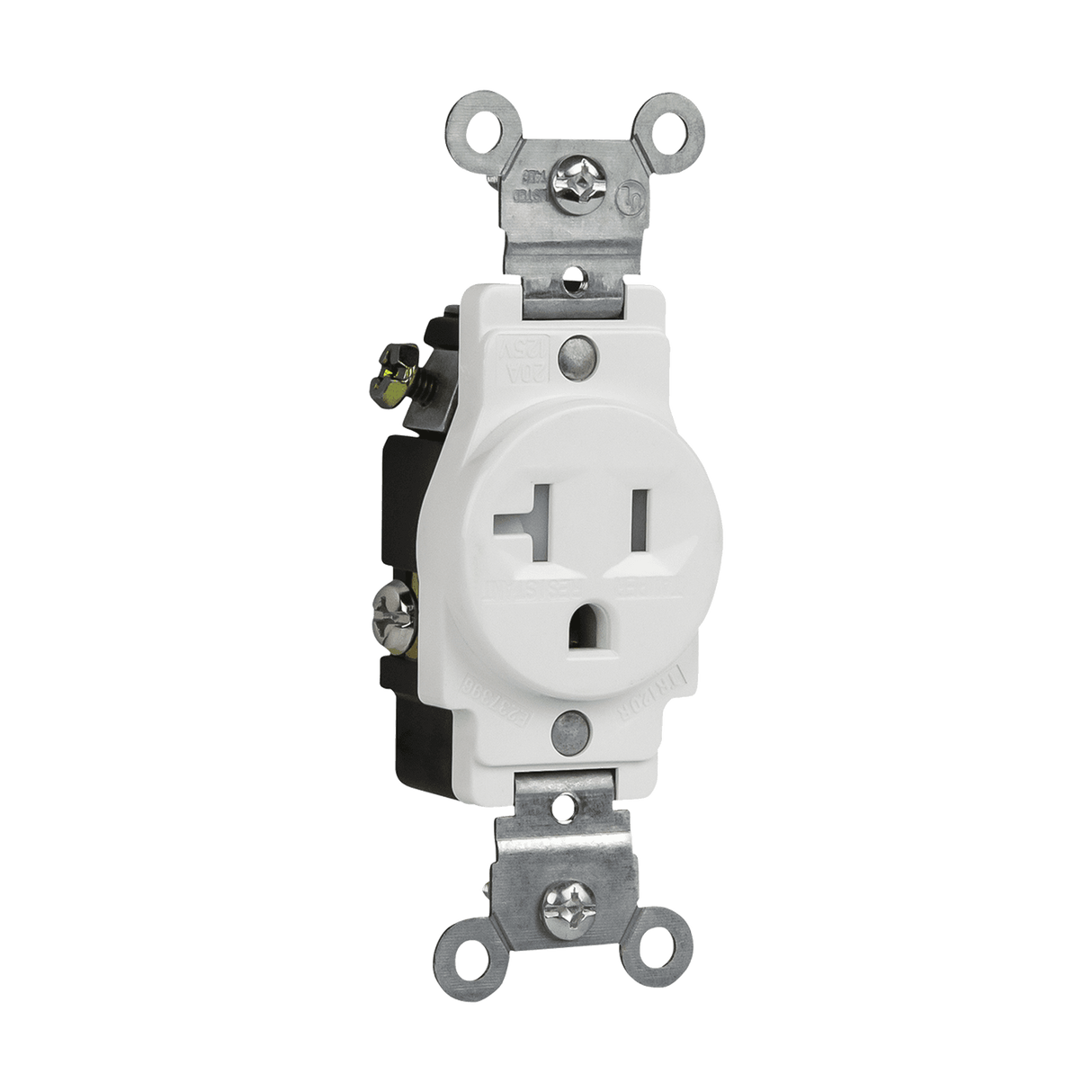 Enerlites 61200-W, Commercial Grade 20A Single Receptacle, 5-20R, White