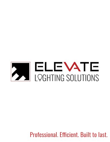 Elevate HBR-150CLS-CR-BL, 150W UFO LED High Bay Light, 23,000 Lumens, 4000K/5000K Selectable, IP65 Waterproof, Dimmable Commercial Fixture for Warehouse, Garage, Gym, Workshop, Black