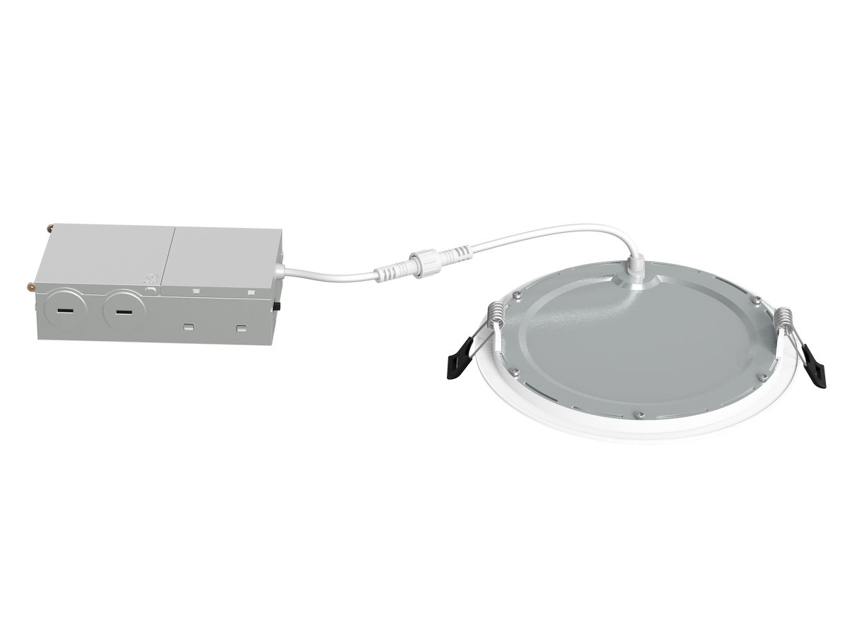 Elevate WLR6-18-CS, 6" 18W Slim Canless LED Downlight, Ultra-Thin Recessed Ceiling Light, 5CCT Selectable, IC & Wet Rated, Dimmable