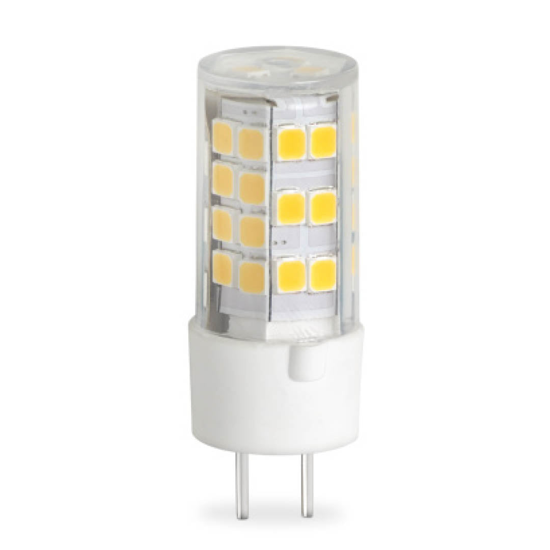 Bulbrite LED Mini T6 Dimmable Bi-Pin Base (GY6.35) Tubular Light Bulb 35 Watt Equivalent 2700K, Clear