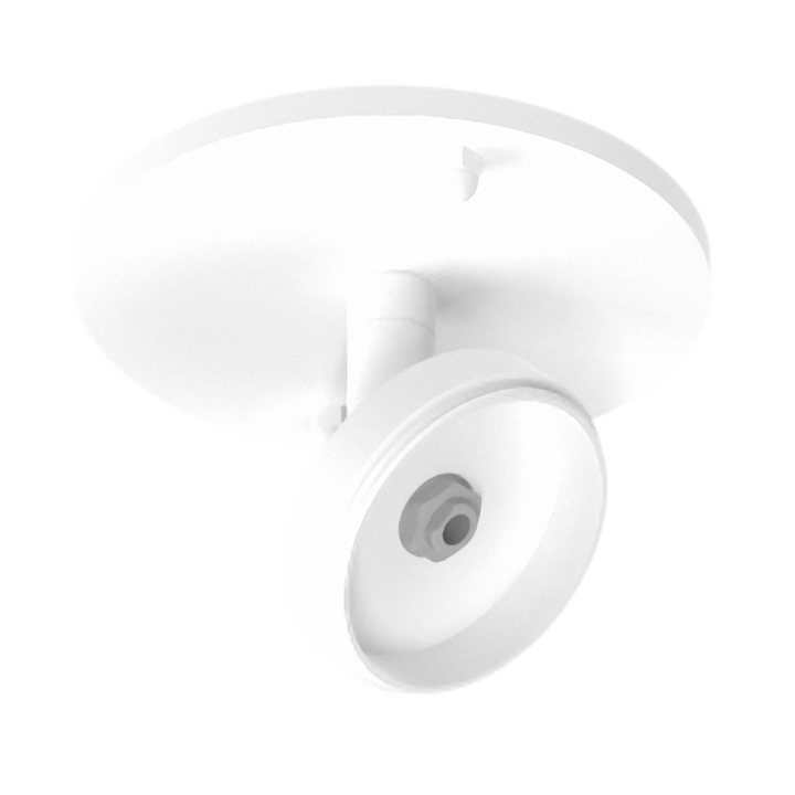 Luxrite LR43735, 2.5" Cylinder System Surface Mount Monopoint, White