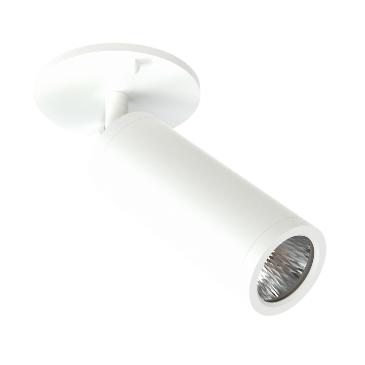 Luxrite LR43735, 2.5" Cylinder System Surface Mount Monopoint, White
