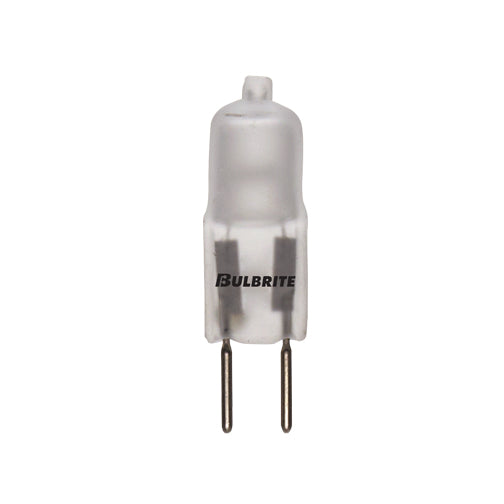 Bulbrite Halogen JC Bi-Pin T3 Light Bulb with GY6.35 base, Frost, 2900K