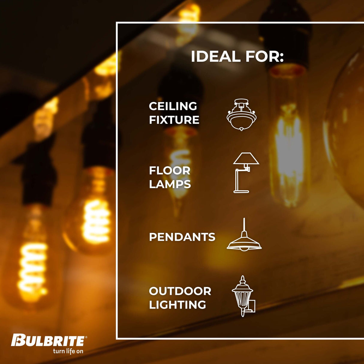 Bulbrite 776306, LED Grand Spiral Filament Olive Shaped Light Bulb, 60 Watt Equivalent, 2200K, Clear