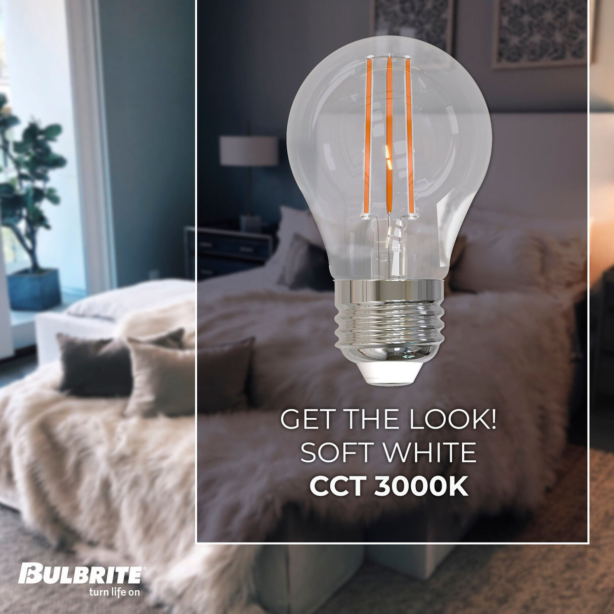 Bulbrite LED Filament 7 Watt Dimmable A15 Light Bulb with Clear Glass Finish and Medium (E26) Base - 3000K (Soft White Light), 800 Lumens