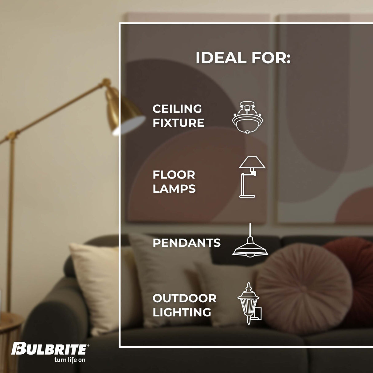 Bulbrite Grand LED Filaments PS52 Pear Shaped Oversized Light Bulb, 60 Watt Equivalent, Clear