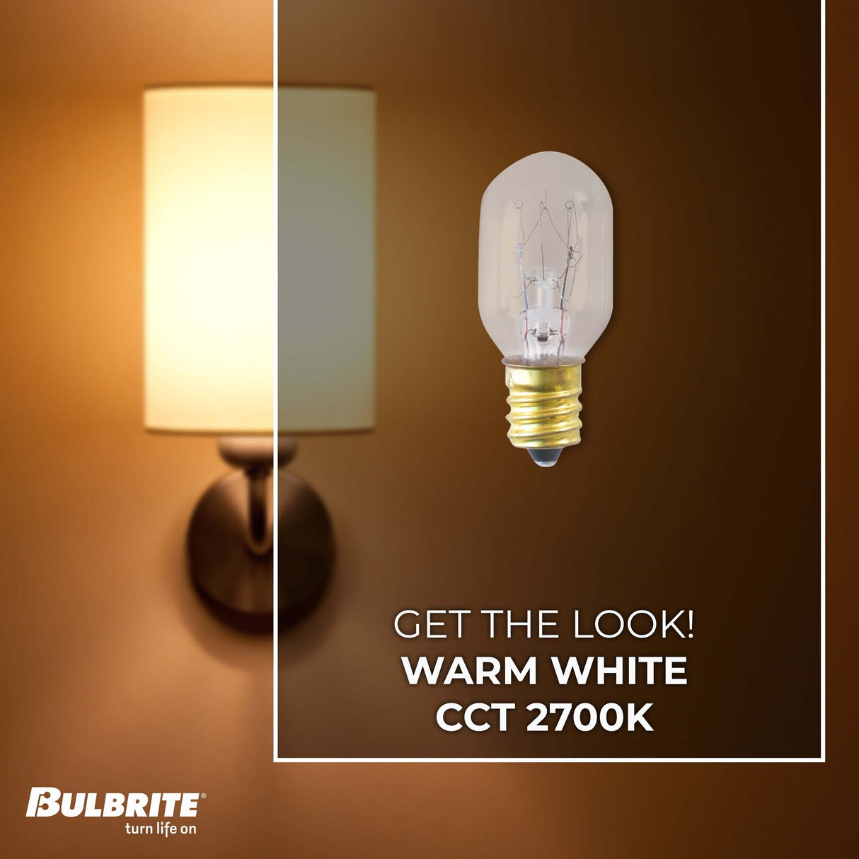 Bulbrite 706115 Incandescent Appliance Light Bulb, T7 Candelabra Screw Base (E12) Light Bulb, 15 Watt, Clear