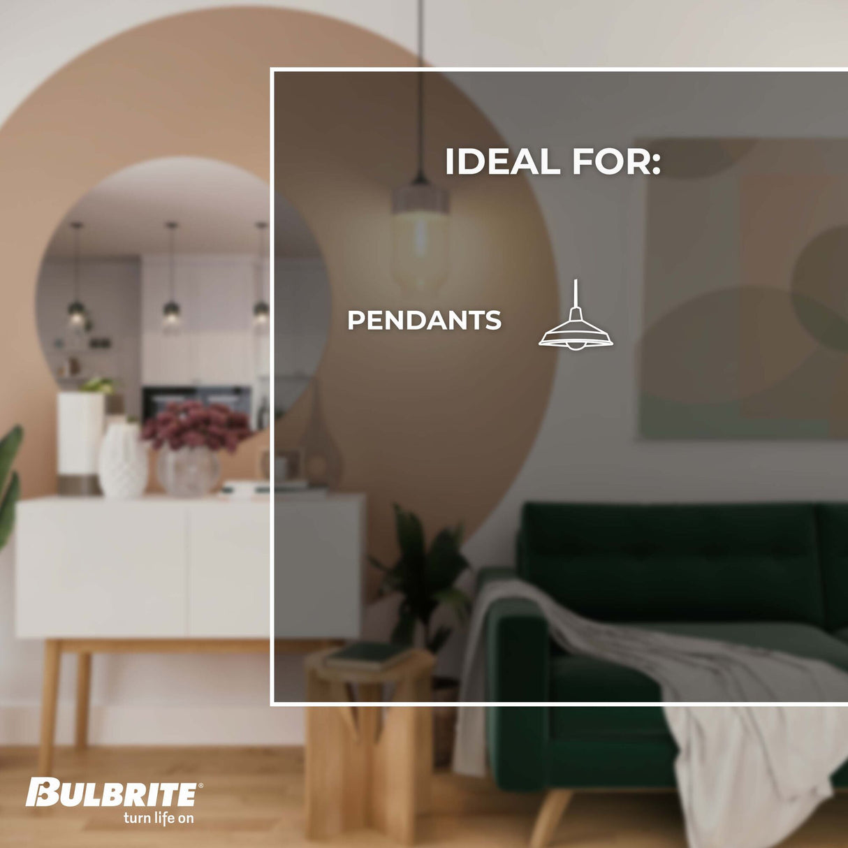 Bulbrite LED Grand Spiral Filament BT Shaped Light Bulb, 60 Watt Equivalent, Medium Base (E26),2200K, Clear