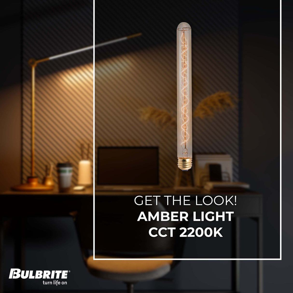 Bulbrite 134008, 40 Watt Dimmable Antique Nostalgic Spiral Filament T9 Medium (E26) Incandescent Tubular Light Bulb