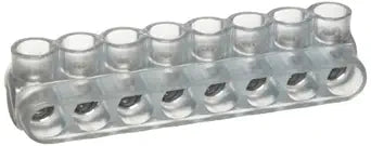 Morris Products 97362 Clear Insulated Multi-Cable Connector - Dual Entry 8 Ports 2/0 - 14