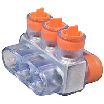 Morris Products 97333 Clear Insulated Multi-Cable Connector - Dual Entry 3 Ports 2 - 14