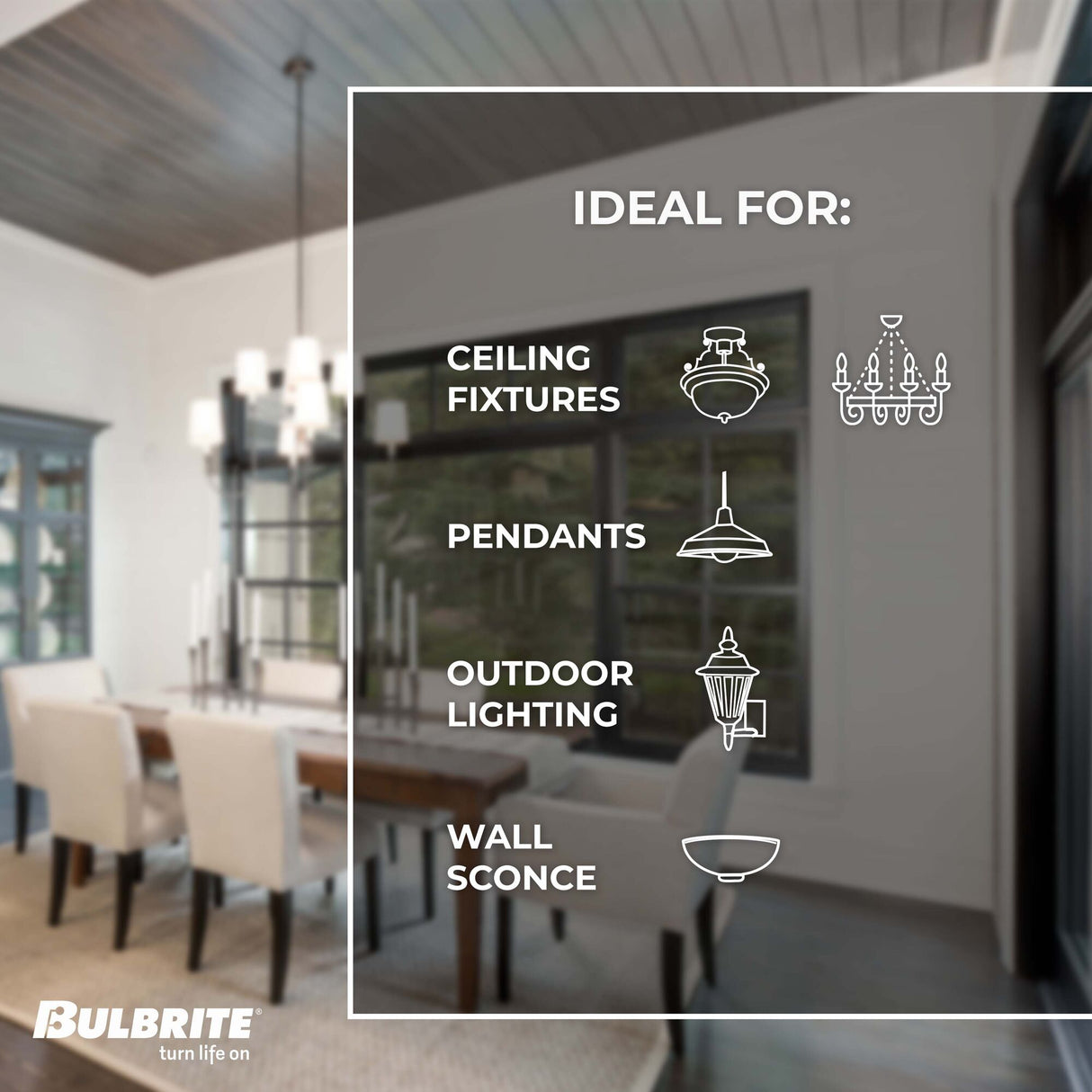 Bulbrite 861347 Mini-Candelabra Screw Base (E11) Light Bulb, 40 Watt, Frost