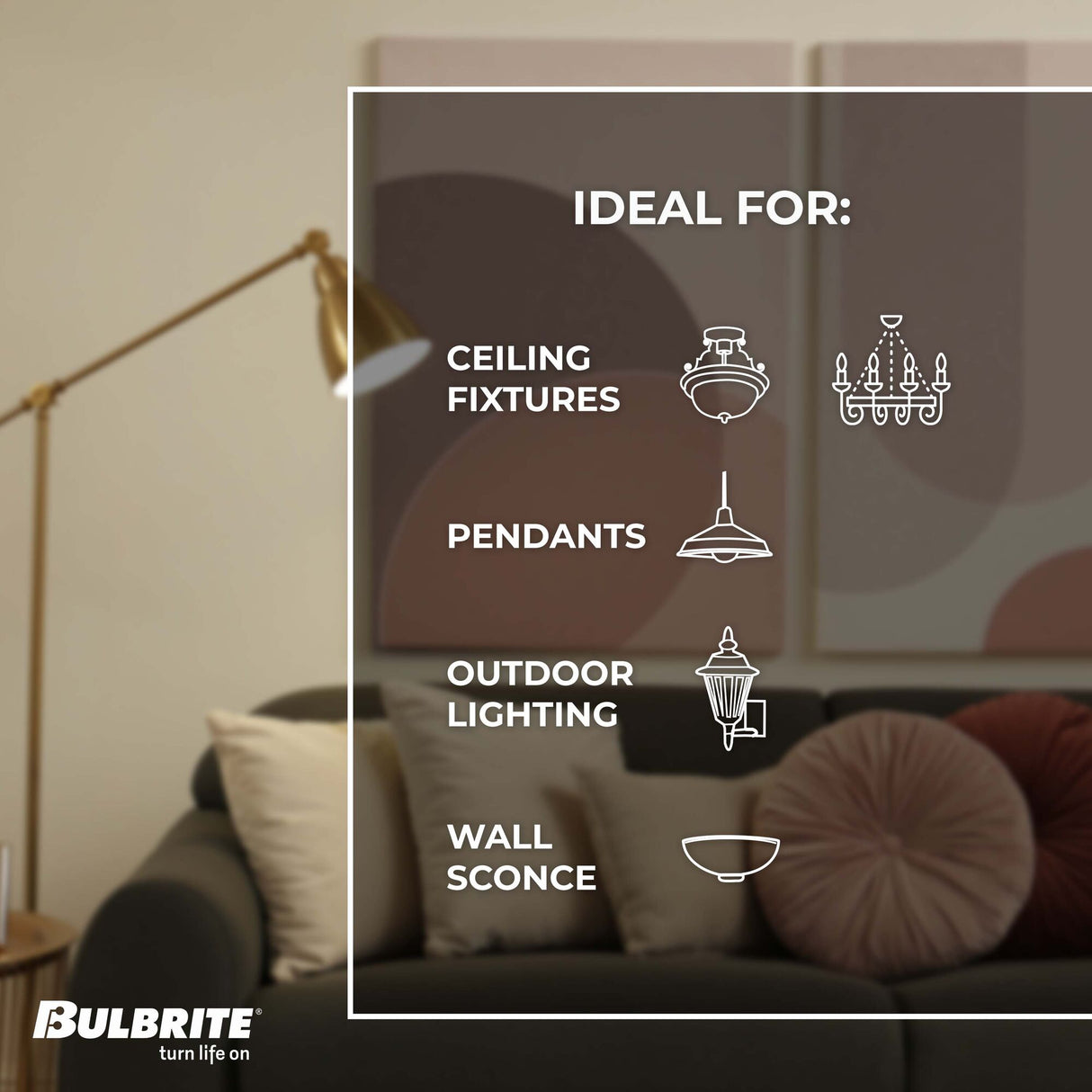 Bulbrite 60 Watt Candelabra Screw Base (E12) Xenon/Krypton T3 Light Bulb, Frost, 2700K