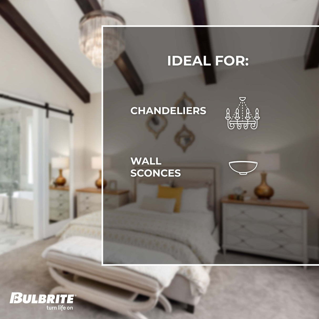 Bulbrite LED Filament 5 Watt Dimmable 11 Inch T9 Tubular Light Bulb with Antique Glass Finish and Medium (E26) Base - 2100K (Amber Light), 300 Lumens