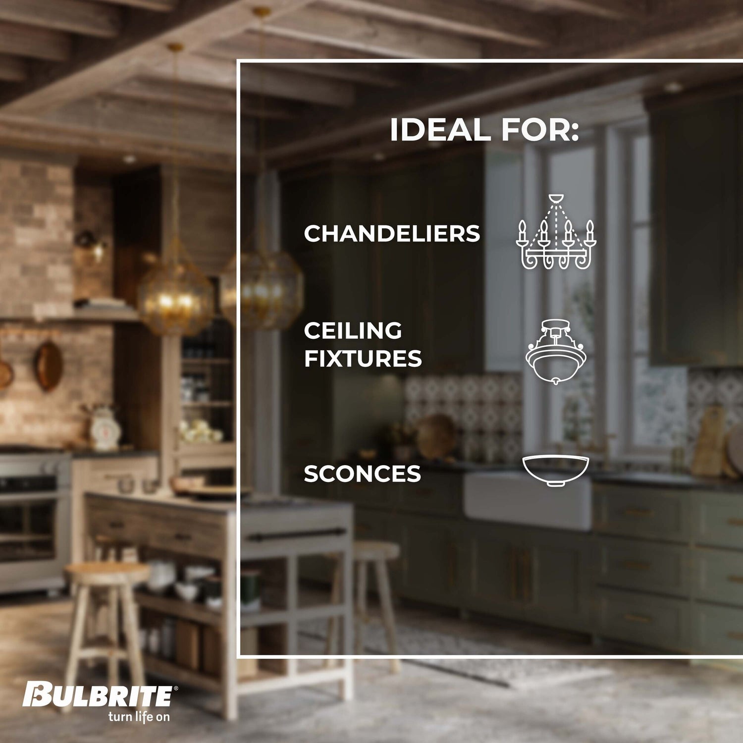 Bulbrite 132517, 40 Watt Dimmable Antique Nostalgic Thread Filament T8 Candelabra (E12) Incandescent Tubular Light Bulb