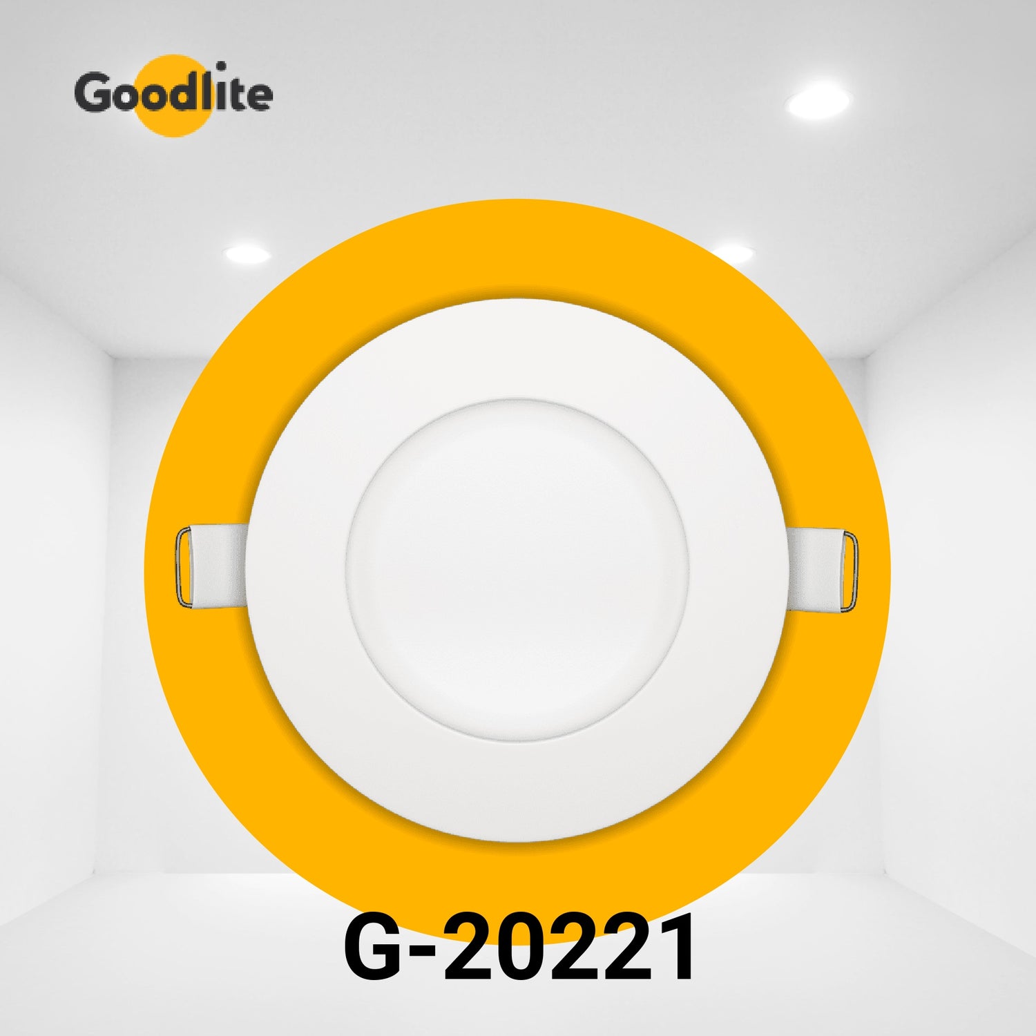 Goodlite G-20221, 4 Inch Recessed Ultra-Thin Round Slim LED Light Fixture, 5 CCT Selectable