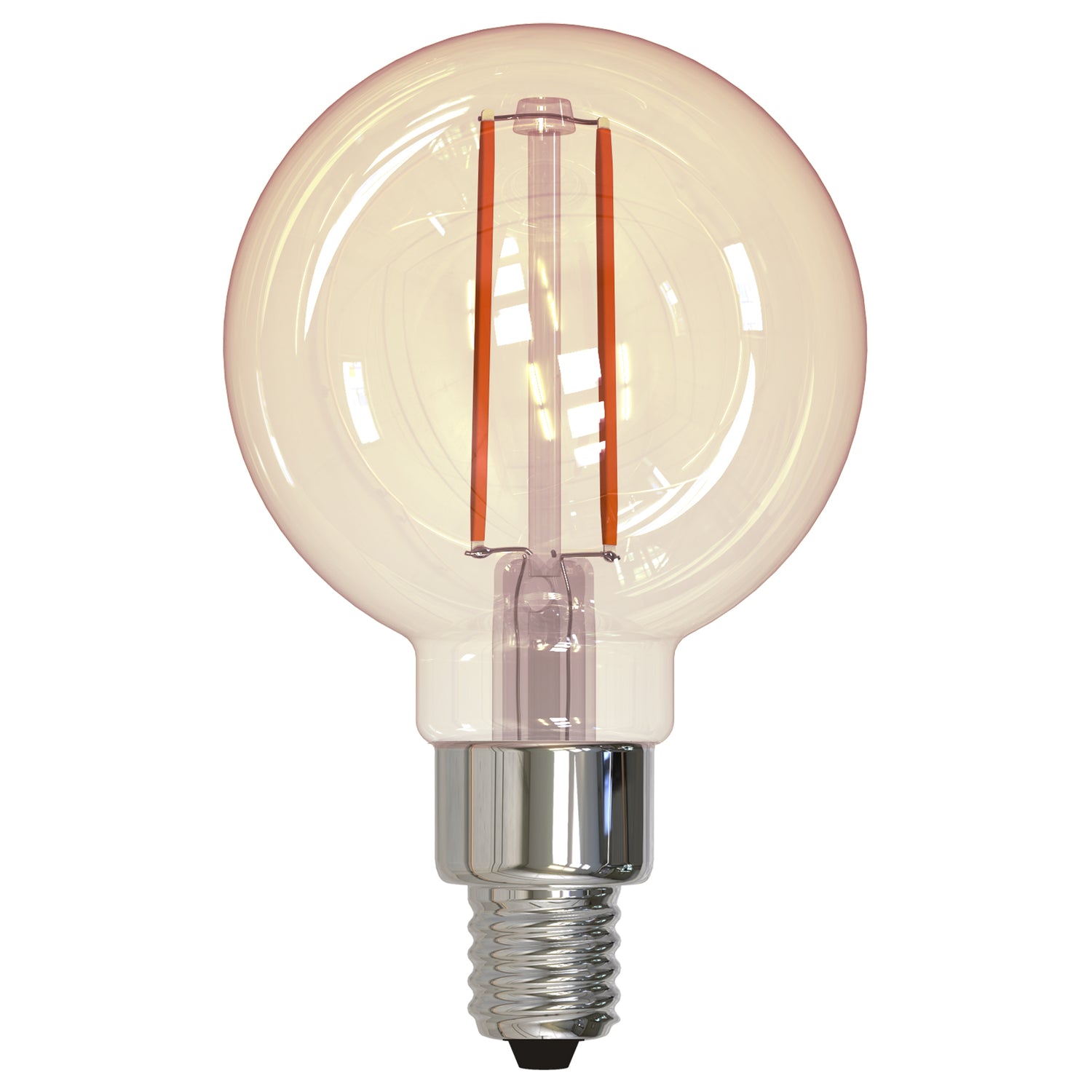 Bulbrite 776906, LED Filament G16 Nostalgic Thread Edison Light Bulb, 25 Watt Equivalent, 2100K, Antique Glass Finish