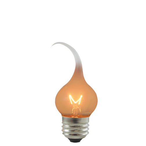 Bulbrite Incandescent Silicone & Flicker S11 Light Bulb with E26 base, Silicone, 2700K