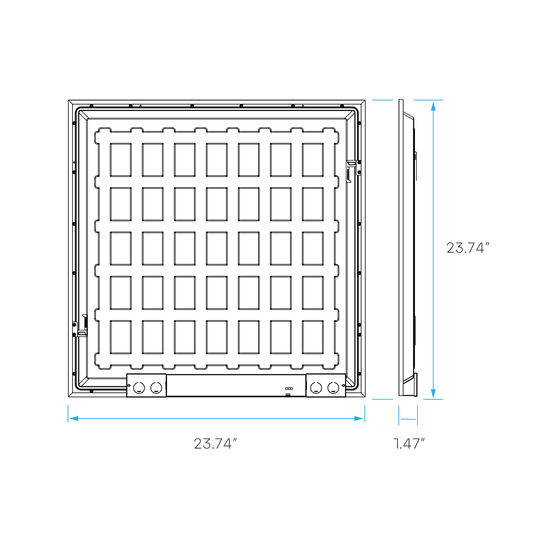 LR24290 2X2 BACKLIT PANEL 3 WATTAGE & 5 CCT SELECTABLE