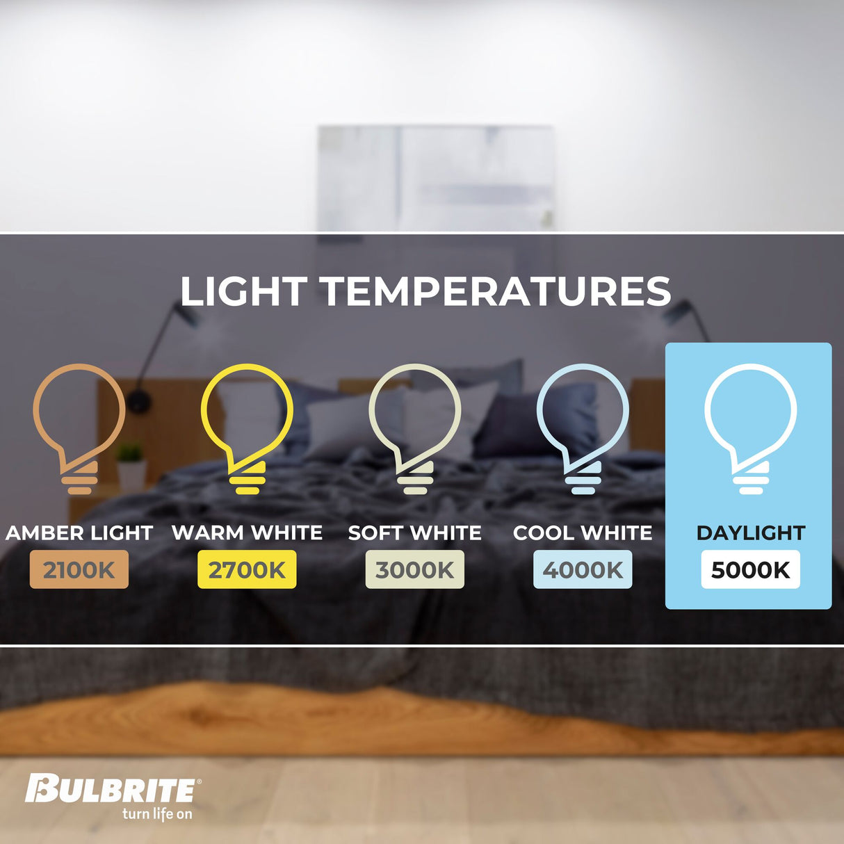 Bulbrite LED Filament 9 Watt Dimmable A19 Light Bulb with Frost Glass Finish and Medium (E26) Base - 5000K (Soft Daylight Light), 800 Lumens