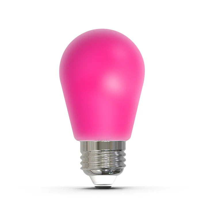 Bulbrite 776155, 2.5 Watt S14 Pink Filament LED Colored Light Bulb, E26 Base,