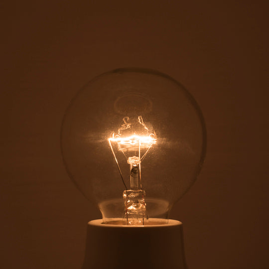 Bulbrite 311225, Incandescent Globe G16.5 Light Bulb with E26 base, Clear, 2700K