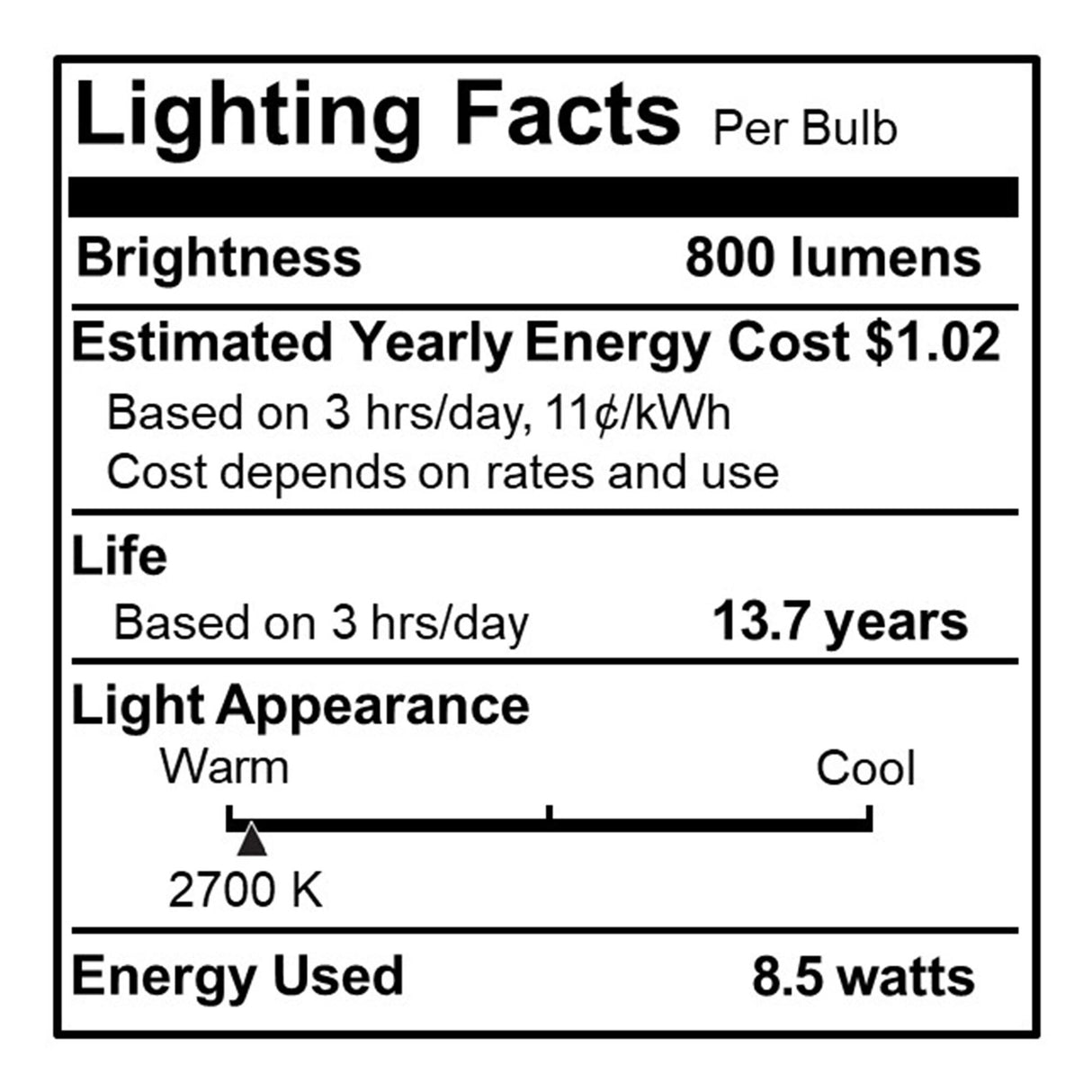 Bulbrite 776749, LED Filament 8.5 Watt Dimmable Globe G25 Light Bulb with Clear finish and Medium (E26) Base - 2700K Warm White Light, 800 Lumens