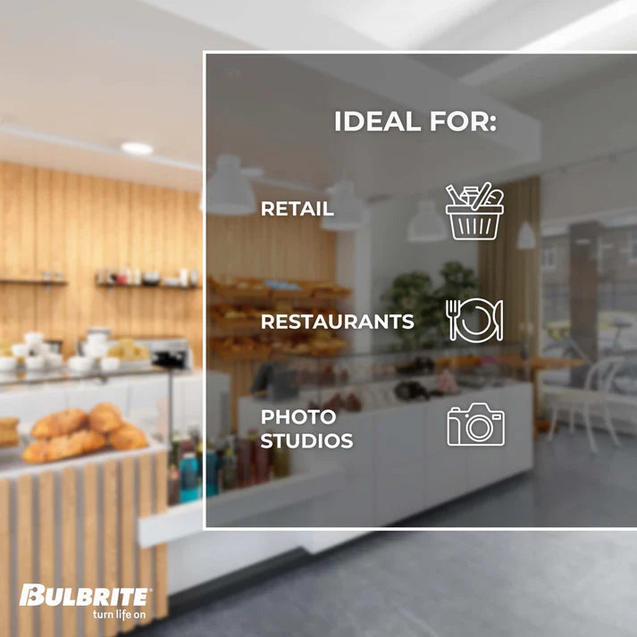 Bulbrite 776924, LED Filament 6 Watt Dimmable G40 Light Bulb with a Half Gold finish and Medium (E26) Base - 2700K Warm White Light, 500 Lumens