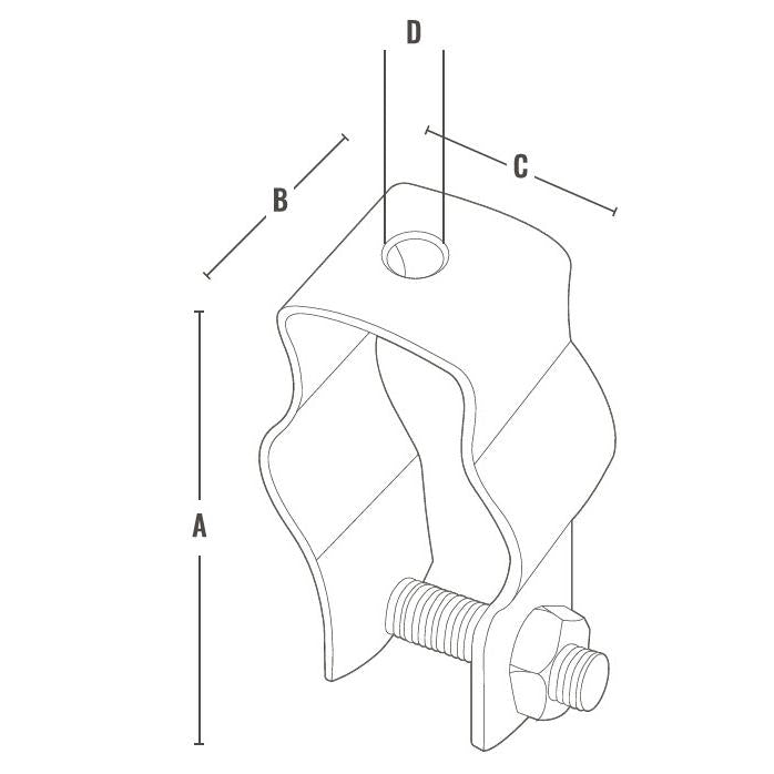 Ammo International ARCH-75, 1# Hangers for Rigid Conduit, IMC & EMT w/Bolts