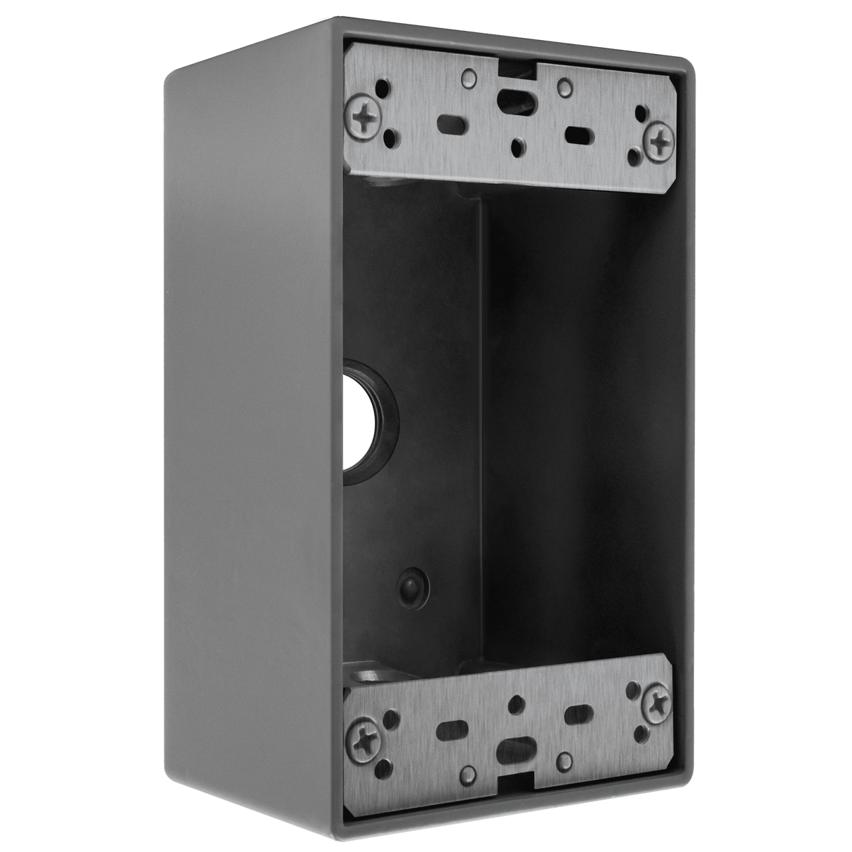 Enerlites EN1350, 1-Gang 3-Holes Outdoor Weatherproof Electric Box with 1/2 Inch Knockouts