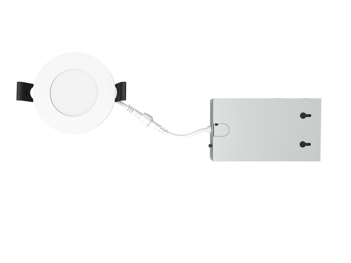 Elevate WLR3-7-CS, 3" 7W Slim Canless LED Downlight, Ultra-Thin Recessed Ceiling Light, 5CCT Selectable, IC & Wet Rated, Dimmable