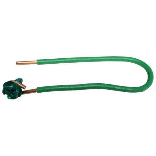 (100 Pack) Morris Products 30774, Green Grounding Pigtails with Stripped End