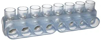 Morris Products 97442 Clear Insulated Multi-Cable Connector - Dual Entry 8 Ports 500 - 250
