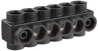 Morris Products 97834 Black Insulated Mountable - Dual Entry 4 Ports 2/0 - 14