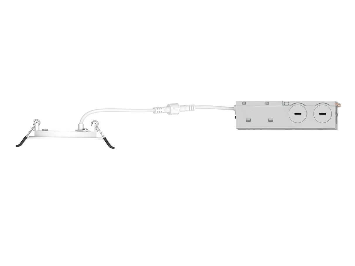 Elevate WLR3-7-CS, 3" 7W Slim Canless LED Downlight, Ultra-Thin Recessed Ceiling Light, 5CCT Selectable, IC & Wet Rated, Dimmable