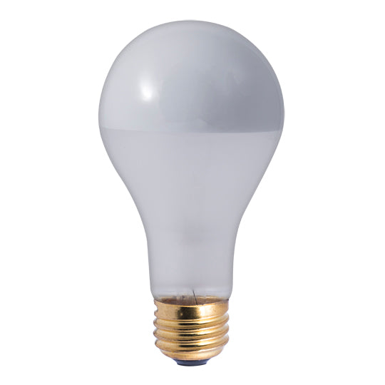 Bulbrite Incandescent Dimmable 100 Watt A21 Light Bulbs with Frost Silver Bowl and Medium (E26) Screw Base, 2700K (Warm White Light Bulb)