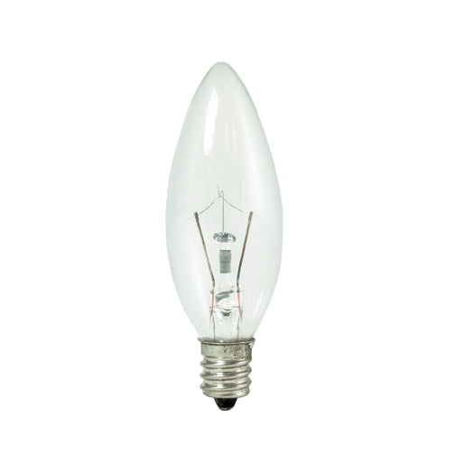 Bulbrite Krystal Touch B8 Light Bulb with E12 base, Clear, 2700K, 250 Lumens