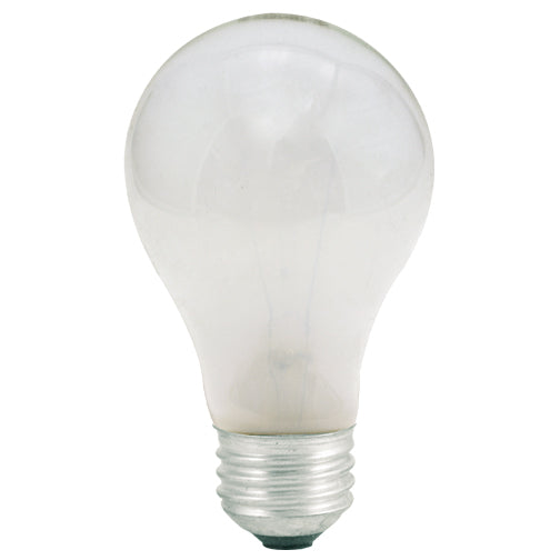 Bulbrite 100025, 2-Pack, Incandescent A-Type A19 Light Bulb with E26 base, Frost, 2700K