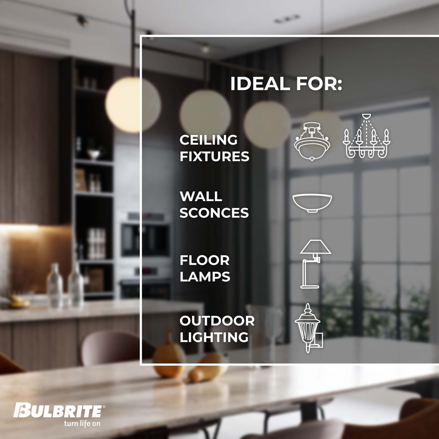 Bulbrite 430125, Spunlite Dimmable 25 Watt C11 Specialty Incandescent Light Bulbs with Amber Finish and Candelabra (E12) Screw Base