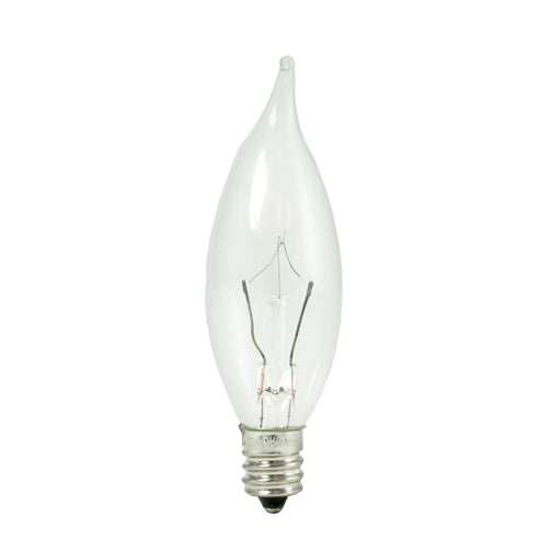 Bulbrite Krystal Touch CA8 Light Bulb with E12 base, Clear, 2700K, 145 Lumens