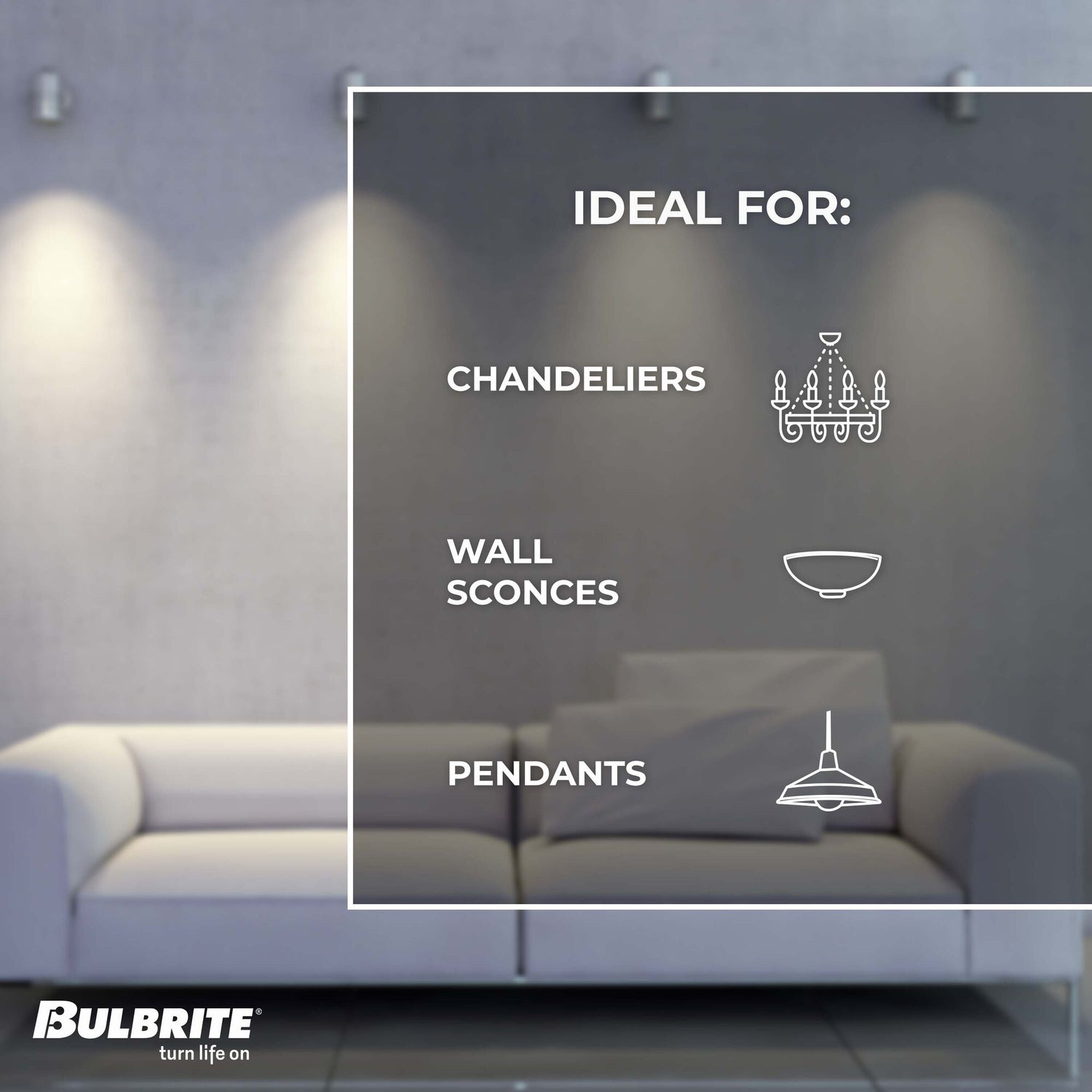 Bulbrite 770642, 6.5 Watt 120V Dimmable Clear T6 LED Mini Light Bulbs with Candelabra (E12) Base, 2700K Warm White Light, 700 Lumens