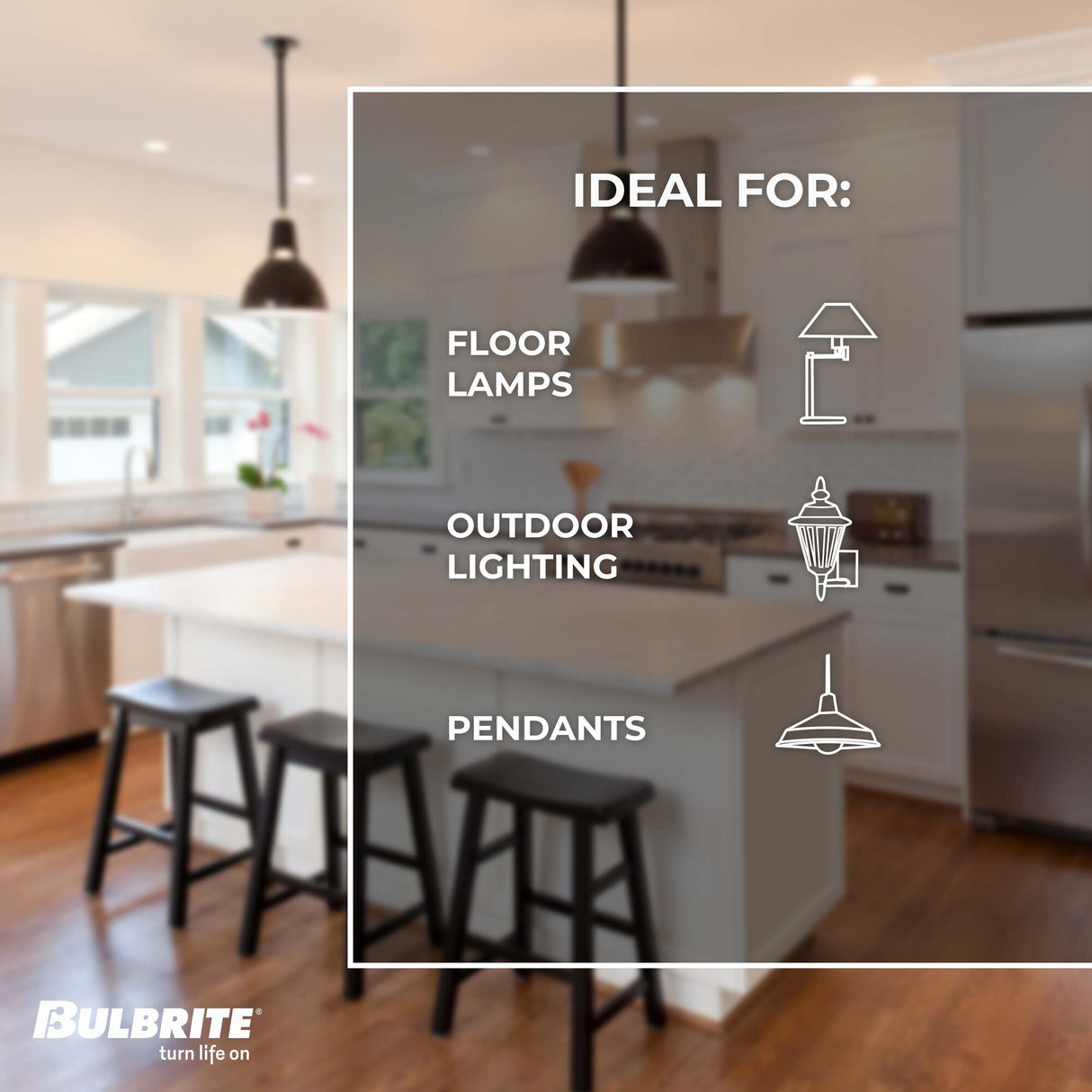 Bulbrite Incandescent T14 Medium Screw Base (E26) Light Bulb, 40 Watt, Antique Glass