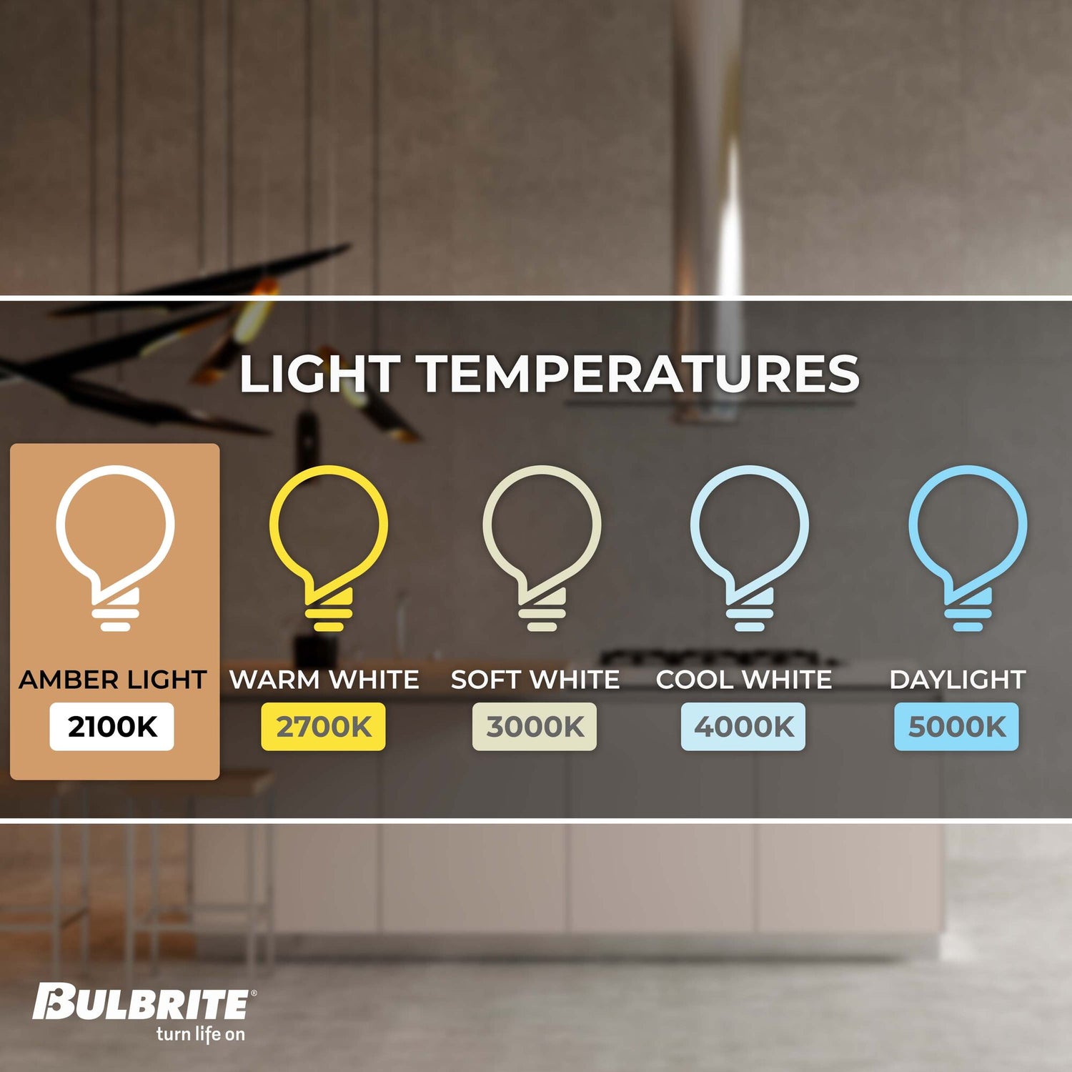 Bulbrite LED Filament 5 Watt Dimmable 11 Inch T9 Tubular Light Bulb with Antique Glass Finish and Medium (E26) Base - 2100K (Amber Light), 300 Lumens