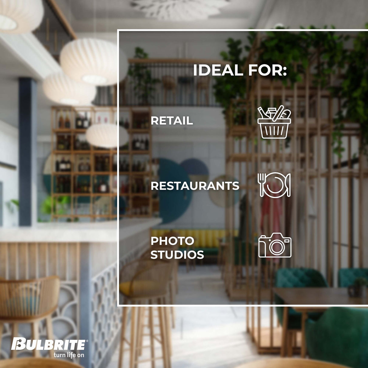 Bulbrite Incandescent A19 Medium Screw Base (E26) Light Bulb, 60 Watt, Half Chrome