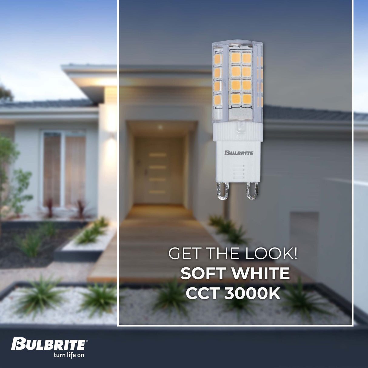 Bulbrite 770577, LED 120-Volt Frost T5 Specialty Mini Bulbs with G9 (Bi-Pin) Base, 3.5 Watt, 3000K (Soft White Light)