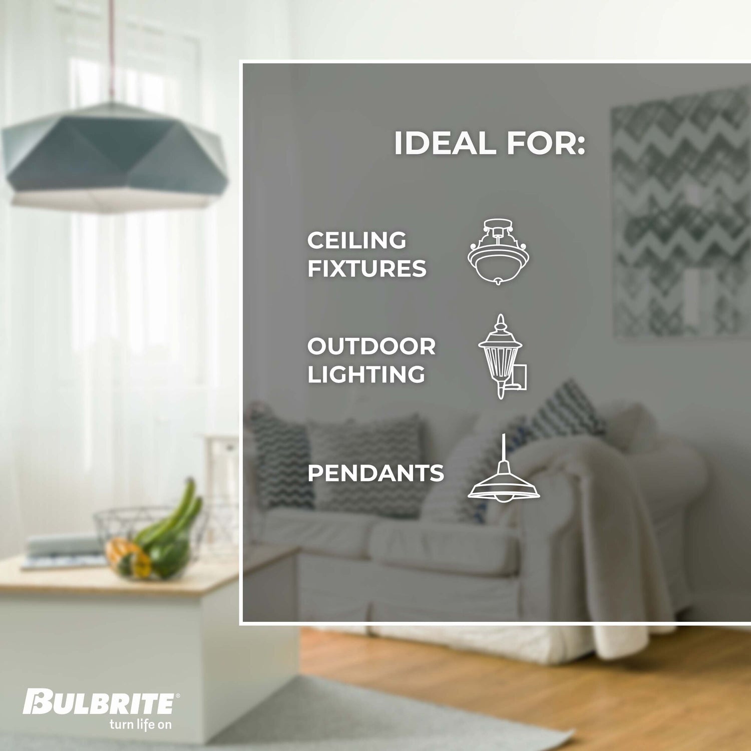 Bulbrite Grand Nostalgic Collection 60 Watt Dimmable Diamond Shape Oversized Decorative Incandescent Light Bulb with Medium (E26) Base, 2200K Amber Light, Antique Glass Finish