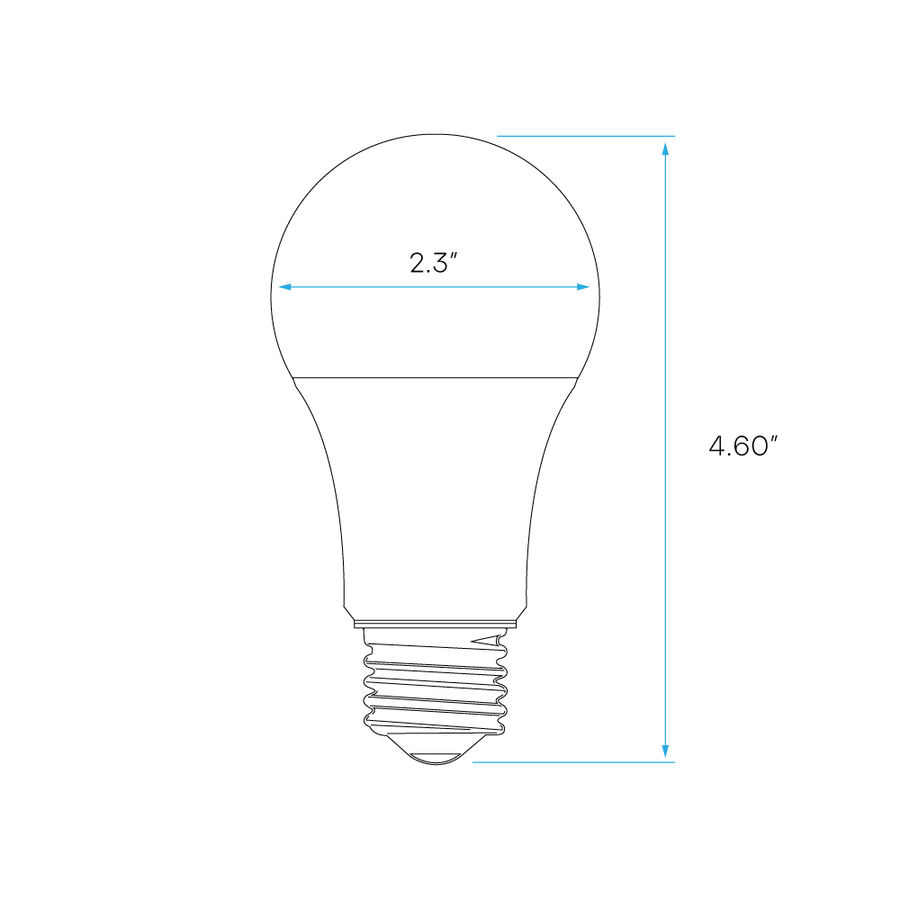 Luxrite LR21442, A19 15W 4000K Light Bulb